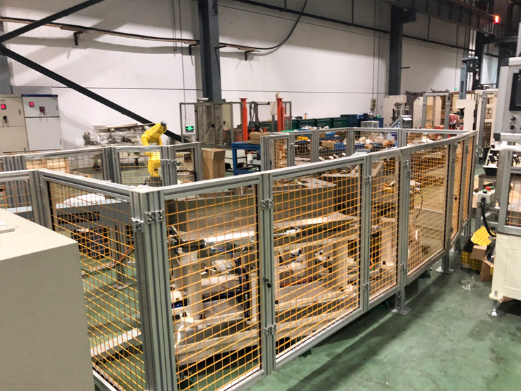 澳宏機(jī)器人安全圍欄易拆裝，安全堅(jiān)固